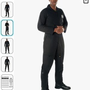 ROTHCO] Black Flightsuits Classic Pilot style Utility Jumpsuit